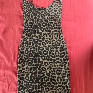 Cheetah print bodycon dress!
